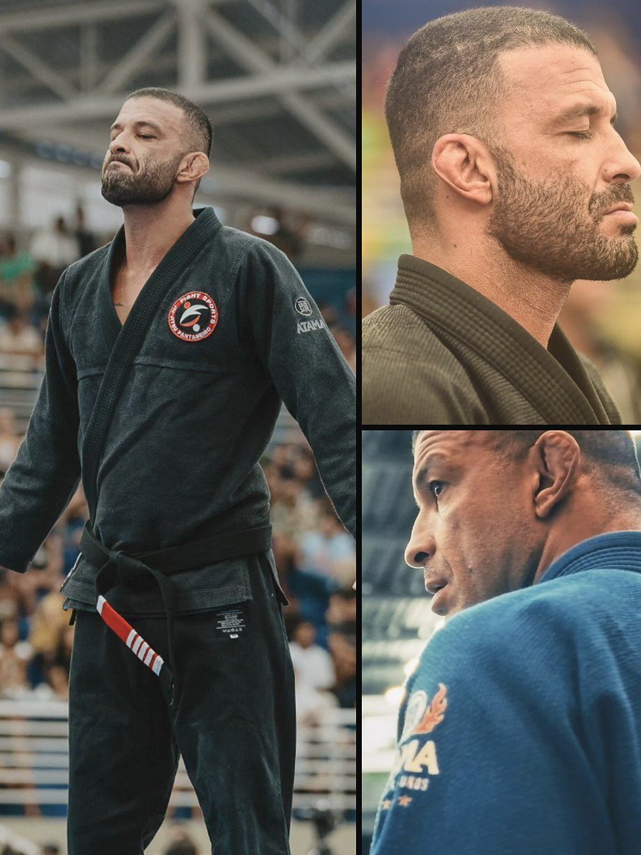 Mestre Magrão: de kimono, de perfil e no comando do treino